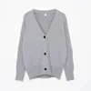 Basic Brief V Neck Cardigan Pull Femme Cardigans tricotés Noir Gris Beige S-2XL b5Ro #