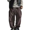 Pantaloni maschili vellutoy cargo uomini y2k moda multipocche per pantaloni solidi maschi abbigliamento hip hop largo casual 2024