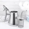 Dinnerware Sets Stainless Steel Water Kettle Tea With Strainer For Home Restaurant (Natural Color)