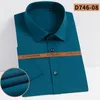 2023 Ir Free Bamboo Fiber Slim Daily Mens Butt Up Shirt Short Sleeve Casual Pure Color Profial White Shirt Wear q7KC#