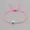 Bedelarmbanden Sierlijk Boze Oog Kettingarmband Mooie Blauwe Ogen Kralen Link Bangle Geluk Bescherming Emaille Kralen Tur Dhseller2010 Ottgw