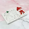 Baking Moulds Christmas Santa Silicone Mold Reindeer Dessert Molds Snowman Cake Mould Fondant Casting For Parties Dropship