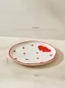 Tazze Nordic Lovely Girl Heart Cups Households Ceramic Water High Aspetto Girls Ins Ins