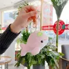 Kawaii petit dauphin en peluche jouets en peluche mignon porte-clés pendentif Bouquet de mariage décor accessoires poupée porte-clés jouet