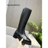 CANNELAS CF Versione CHA Scarpe Pure Hand Designer Nuovo Top e Stivali in pelle Stivali in pelle Stivali corti da 8 pollici da 8 pollici