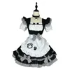Nowa kotka dziewczyna kostium damski Japońska urocza pokojówka czarno -biała klasyczna pokojówka r1dm#