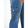 men's Jeans Fi Multi-pocket Denim Jumpsuit Denim Overalls Trousers Blue Fi Pants Streetwear Men Rompers C2U5#
