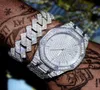 Wristwatches Iced Out Women Watches Bracelet Gold Ladies Wrist Luxury Rhinestone Cuban Link Chain Watch Bling JewelryWristwatches 5935252