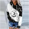 Women'S Hoodies & Sweatshirts Designer Womens Clothing 2024 Spring New Product Basic 3D Digital Printing Trend Fashion Hoodie Sweater Otidx