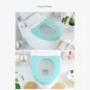 Toalettstol täcker 1/2 st Closestool täckmattor plast bärbar tvättbar vikbar återanvändbar wc accessoarer badrum matta kudde nordisk