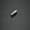 50pc 잠금 튜브 목걸이 자기 클래스 핏 3mm 4mm 5mm 6mm 두께 가죽 코드 보석류 결과 267Q