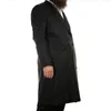 Klasyczne czarne solidne mężczyźni odpowiada eleganckie szczytowe lapy podwójnie piersi LG Blazer Set Fi Smart Casual Wedding Tailreat 2 -Piece Y3rt#