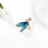 Dangle Earrings Butterfly Girl Brooch Female Angel Wing Dancer Coat Pins Fashion Clothing Jewelry Gift