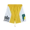 Latest styles Rhude Shorts Shirt Europe America Designer Fashion Mens Short Summer high-quality sports casual loose fitting beach pants