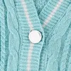 新しい1989年の女性のためのテイラーカーディガンウィンターニットカーディガンフェムブルーバード刺繍迅速なセータースラッチ状のスタイルの女性59wh＃
