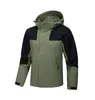 men's Waterproof Hooded Jacket Sports Outdoor Windbreaker Breathable Couples Jackets Spring Casual Detachable Hat Cycling Coat I0t4#