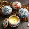 Bowls Japanese Pottery Stew Ceramic Cup With Cover Mini Dessert Soup Water Steamed Egg Bird's Nest Cups