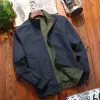 Spring Autumn Outon's Windbreaker Cott Zipper Jackets Men Jacket casual fit Fit
