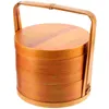 Vaisselle 800- 1000ml boîtes à déjeuner japonaises paniers de pique-nique en bois boîte à Sushi conteneur Portable pour le travail de bureau randonnée