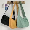 Opbergtassen Koreaanse Canvas Crossbody Tas Voor Vrouwen 2024 Nylon Waterdichte Vrouwelijke Handtassen Meisje Student Schouder Messenger Boek Boekentassen