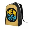 Mochila Neogeo Arcade para homens mulheres escola faculdade estudante bookbag se encaixa em sacos de laptop de 15 polegadas