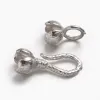 Componenti 100set Flower Hook Brass Hook Shook Clasps Connettore senza cadmio per i gioielli fai -da -te che producono accessori per orecchini per cravatta portachiavi
