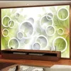 Bakgrundsbilder wellyu papel de parede papier peint anpassade tapeter modern enkla handmålade blommor 3d cirklar TV bakgrund vägg