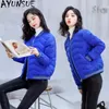 winter Down Cott Jacket Women Short Parkas Korean Fi Baseball Uniform Coat Women's New Collarl Coats Jaqueta Feminina u96B#