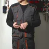 Arbeitsjacke Männer Elektriker Cargohose Multi Taschen Arbeitsweste für Werkzeuge Overalls Männer Arbeitskleidung Uniform für Schweißen 108z #