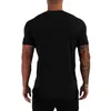 Schwarze Fledermaus gedruckte klassische Herren-T-Shirts Sommer Fi Cott Slim Fit V-Ausschnitt Kurzarm Atmungsaktive Freizeitsport-Tops T-Shirts Y5Vx #