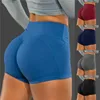 Kvinnliga gym shorts Hög midja Push Up Cycling Sport Leggings Phe Pockets för Femme Running Fitn Trainning Yoga Short Pants K8F5#