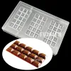 Albums 26 Stijl Polycarbonaat Chocolade Reep Mallen Bakken Taart Belgische Snoepjes Candy Bar Mold Zoetwaren Gereedschappen voor Chocolade Bakvormen