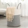 Sacs à linge, panier de rangement pour vêtements sales, corde en coton tissée de grande capacité pour la maison, salle de bain, chambre à coucher, Durable