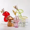 Vasi Vaso per fiori in vetro Fioriera per funghi unica per la decorazione domestica Stazione di propagazione delle piante Stanza delle donne adorabili