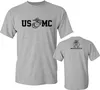 US Marine Corps Bull Dog USMC Military T-shirt 100% Cott O-Neck Summer Short Sleeve Casual Mens T-shirt Size S-3XL E7E5#