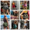 Seaml Tie Dye Bleach Butt Lift Sport Shorts for Women high Waist Summer Yoga Fitn Workout Cycling Biker Jym Shorts Mujer X9Hz＃