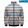 3D stampato stile hawaiano colletto alla coreana uniforme da baseball giacca bomber indossare cappotto casual Fi per gli uomini all'aperto in inverno Stripe F6X5 #