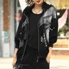 Mass ASSS NYA 2024 SPRING WOMENS HOODED DESIGN LOOK JACKETS KOREAN Style Female Letter denim Punk Coat Gothic Casual Clothes 15tn#