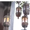 Bougeoirs en fer forgé support en verre support suspendu chandelier ornements décorations de mariage accessoires support