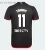 Nouveau maillot de football River Plate troisième noir 24 25 noir M BORJA LANZINI COLIDIO SOLARI 2024 2025 kit enfants adultes maillots de football fans version joueur