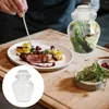 Förvaringsflaskor glas pickle burk transparent med lock behållare stor kapacitets kruka tät terrarium