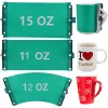 Gaufrage 3 pièces enveloppes de tasse en silicone par sublimation 3d, enveloppe de fixation de pince de tasse en silicone pour l'impression de tasses Hine de transfert de chaleur par sublimation