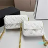 2024-Diseñador-Bolsos de cadena dorada para mujer, bolso de mensajero clásico con diamantes, bolsos de mano, bolsos cruzados de un hombro