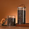 Gläser mit großer Kapazität Glas versiegeltes Glas Vakuumflaschen Kaffeebohnen transparente Aufbewahrungsboxen Süßigkeiten Küche Lebensmittelbehälter Organizer