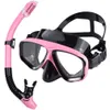 Optisk myopia scuba dykning mask snorkel set tempererad glasdryck topp simning googles närsynta linser kortsiktiga 240321