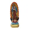 Miniatures Beautiful Our Lady of Guadalupe Virgin Mary Statue Sculpture Resin Figurine Gift Xmas Display Decor Ornament