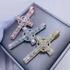 Iced Out Jewelry Hip Hop Kreuz Anhänger Pass Diamond Tester Silber VVS Moissanit Anhänger auf Lager