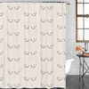 Sexy Boobs Shower Curtain Boob Feminine Feminist Seamless Breast Pattern Bathroom Curtains Polyester Screen with Hooks 240328