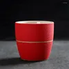 Tassen Untertassen Keramik Retro Handbemalte Teetasse Einfache Büro Master Tasse Kreative Grobe Keramik Wasserbecher Tee-Set Trinkgeschirr Geschenk