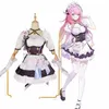 Elysia Cosplay cameriera francese Costume Hkai Impact 3 Carnevale Uniforme Parrucca Anime Halen Costumi Uomini Gioco m4ZW #